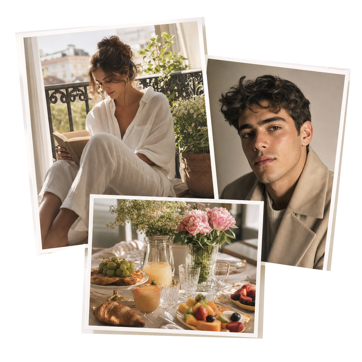 Collage of photos improved with Denoise Photo
