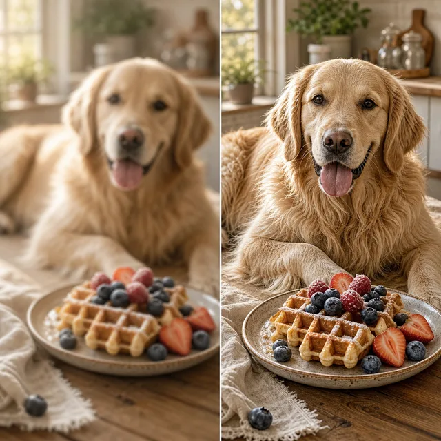 Textura de comida y mascotas mejorada con mejora de nitidez