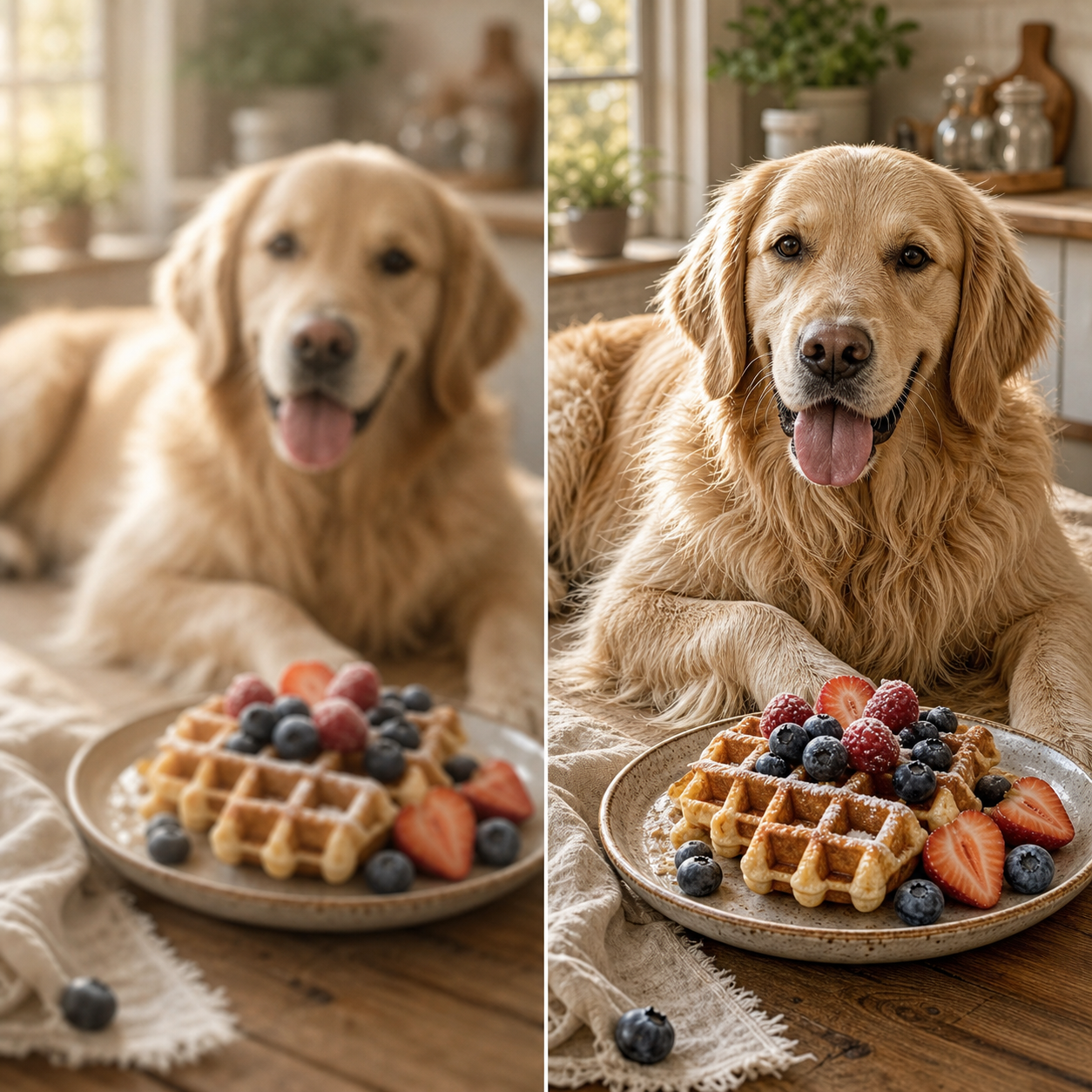 Food and pet texture improved with Sharpen Image