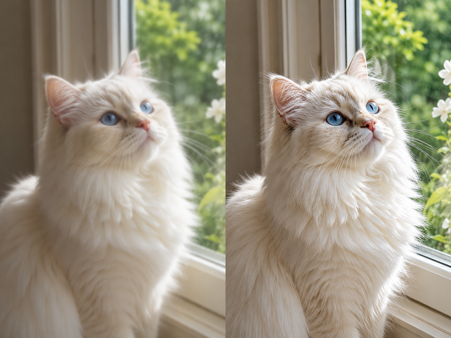 Photo Enhancer Free sharpen photo online before and after example